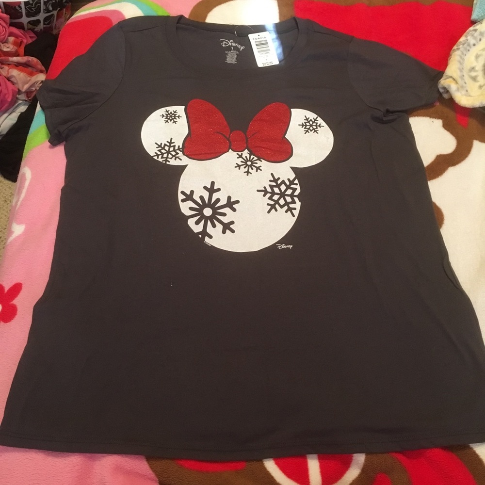 Torrid Minnie Mouse Glitter Tee